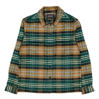 Check Flannel Overshirt X351 Argyle Teal/ Heritage Tau