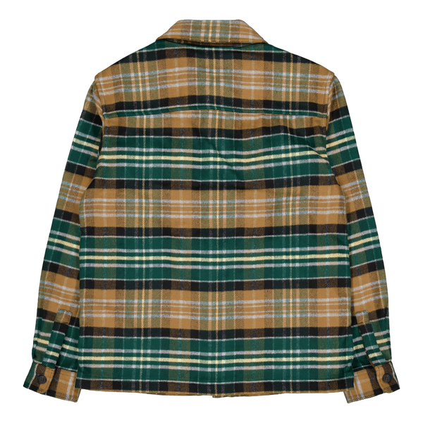 Check Flannel Overshirt X351 Argyle Teal/ Heritage Tau