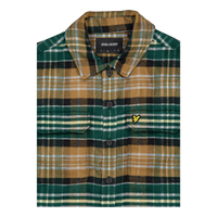 Check Flannel Overshirt X351 Argyle Teal/ Heritage Tau