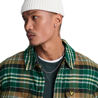 Check Flannel Overshirt X351 Argyle Teal/ Heritage Tau