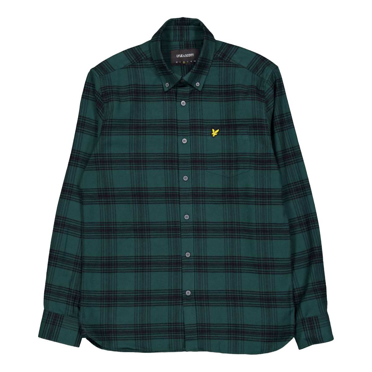 Tonal Check Flannel Shirt X328 Argyle Teal/ Jet Black