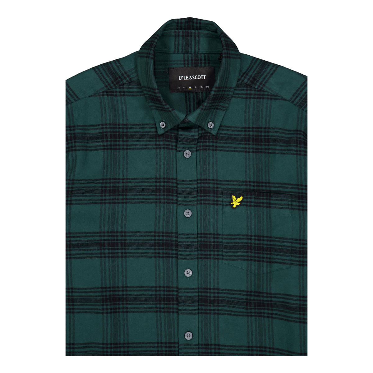 Tonal Check Flannel Shirt X328 Argyle Teal/ Jet Black