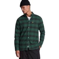 Tonal Check Flannel Shirt X328 Argyle Teal/ Jet Black