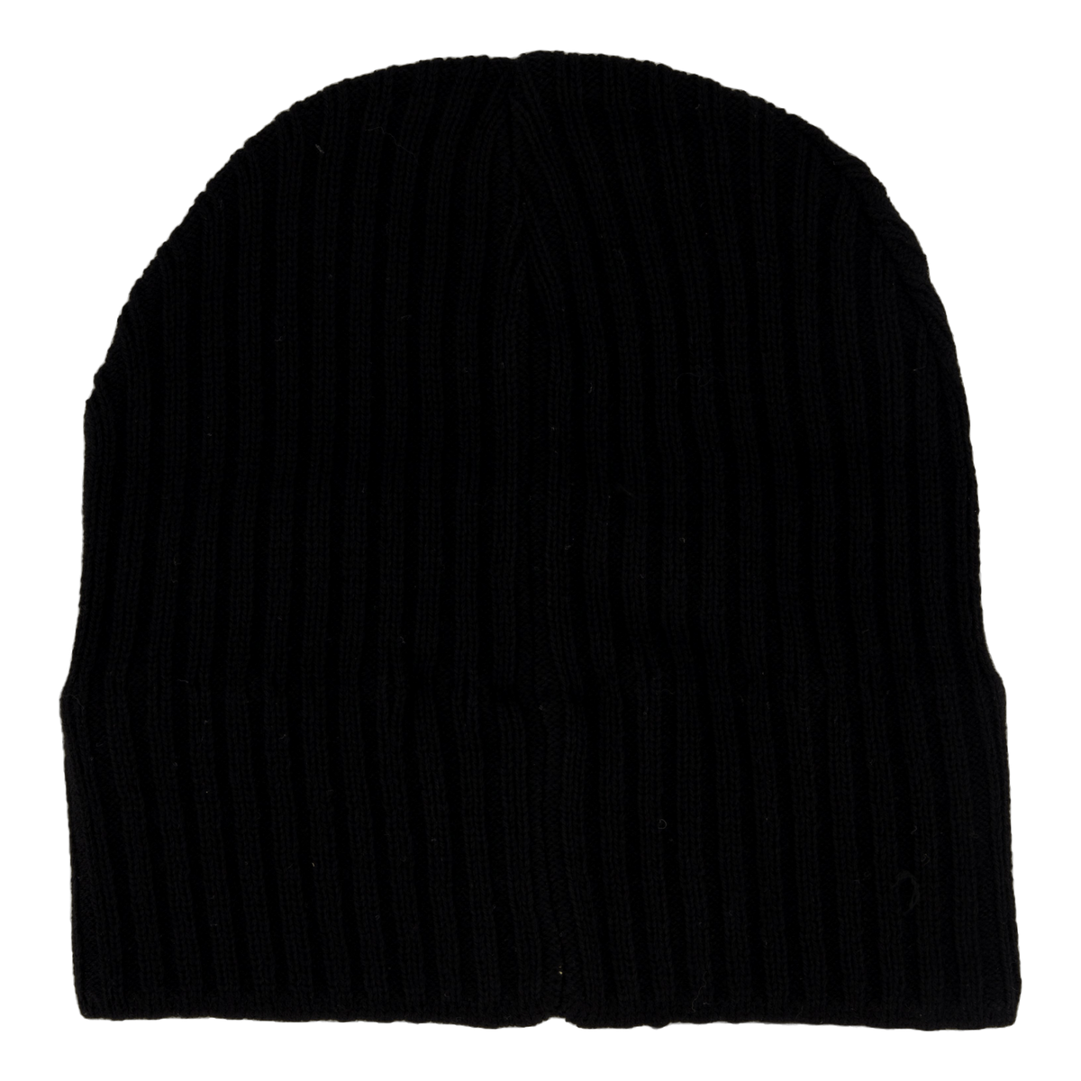 Knitted Ribbed Beanie 572 True Black