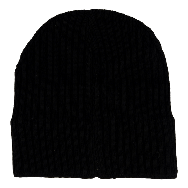 Knitted Ribbed Beanie 572 True Black