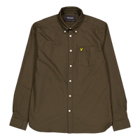 Plain Oxford Shirt W485 Olive