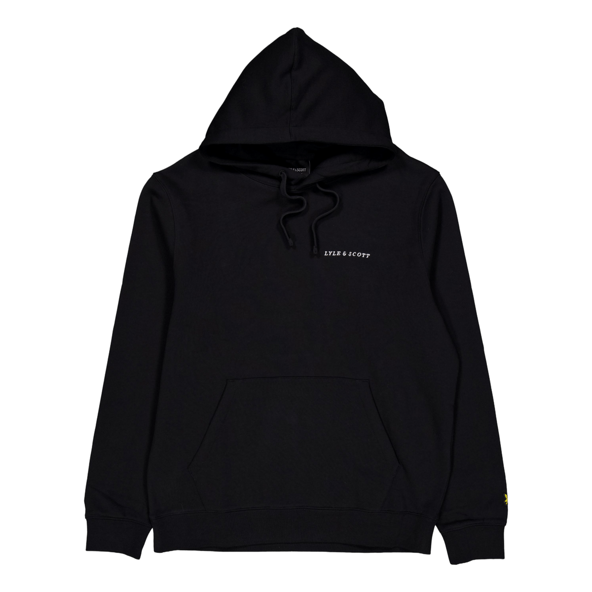 Embroidered Hoodie Z893 Jet Black/ White