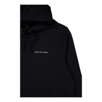 Embroidered Hoodie Z893 Jet Black/ White