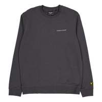 Embroidered Crew Neck Sweatshi X427 Gunmetal/ Cove