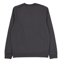 Embroidered Crew Neck Sweatshi X427 Gunmetal/ Cove