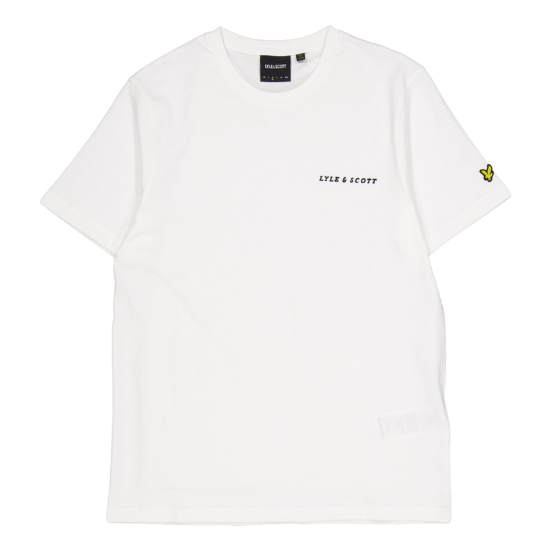 Embroidered T-shirt W104 White/ Jet Black