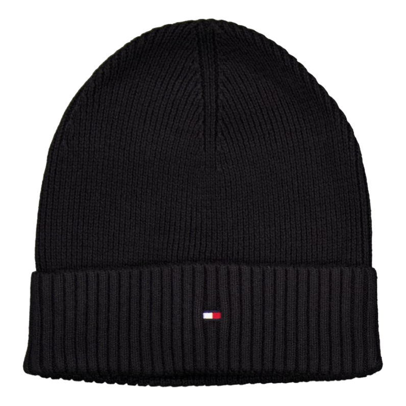 Th Flag Pima Cotton Beanie Black