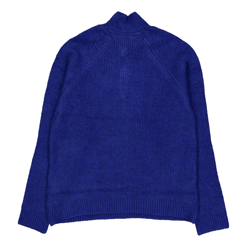 Tjm Reg 1/4 Zip Raglan Badge Blue