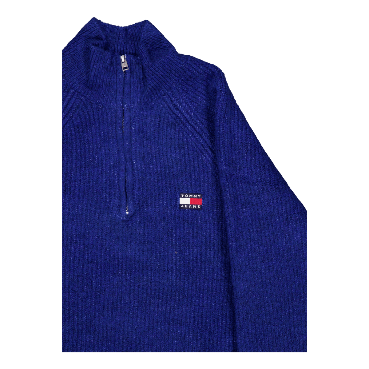 Tjm Reg 1/4 Zip Raglan Badge Blue