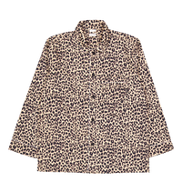 Leopard Pyjama Shirt 250 Beige