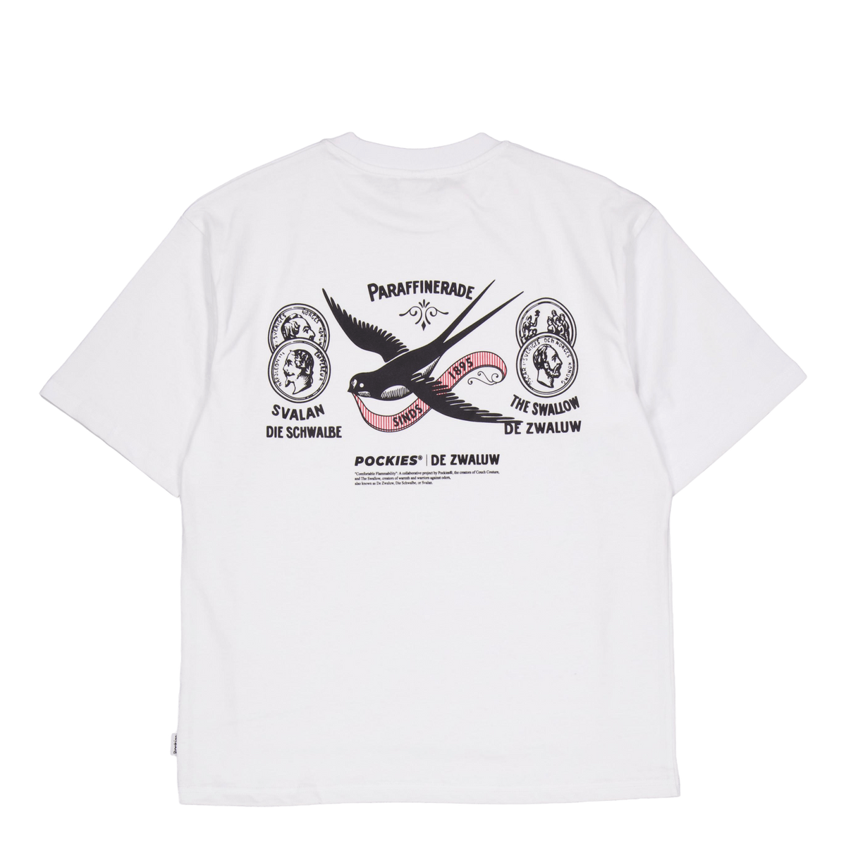 Swallow Pockies Tee 100 White