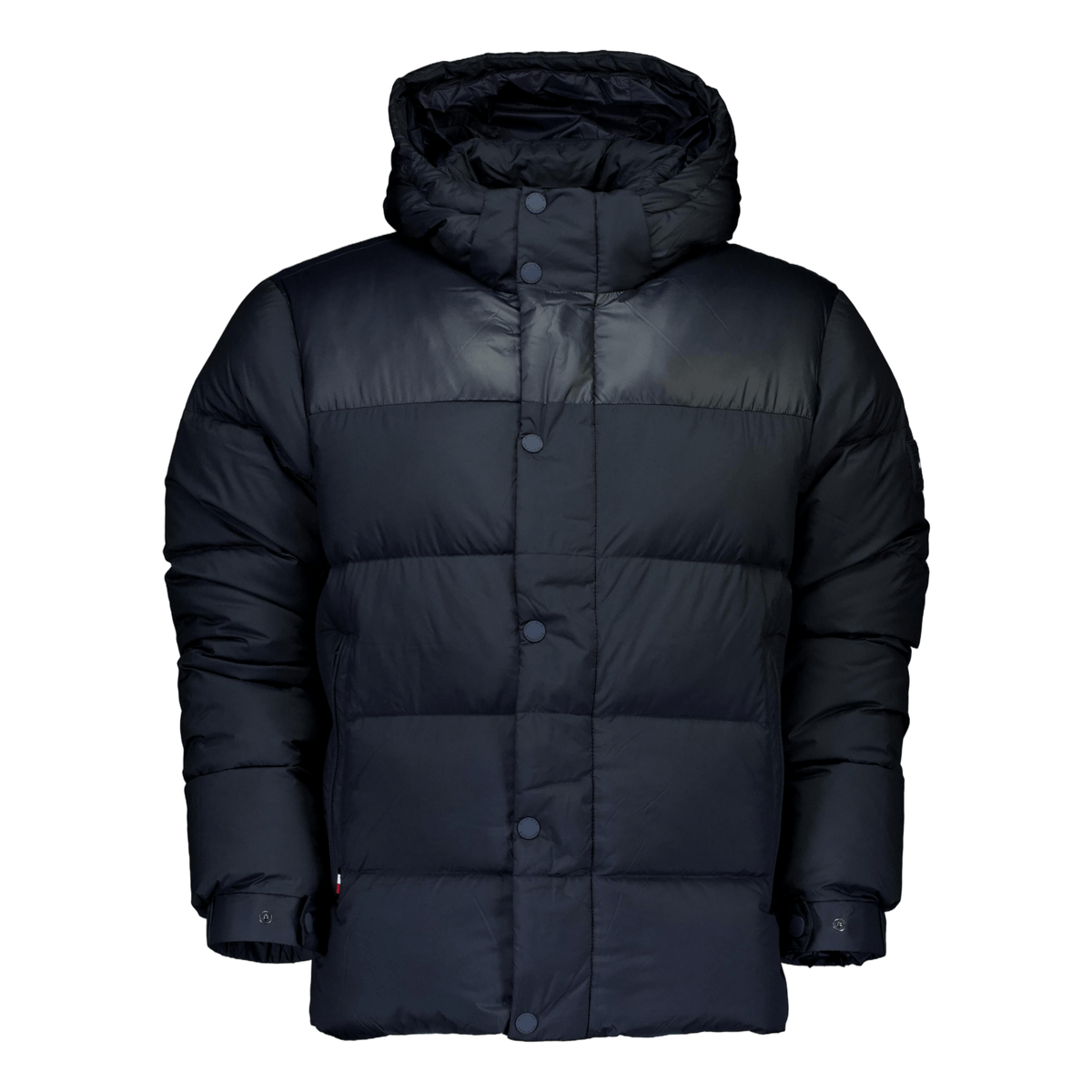 Mix Down Hooded Puffer Jacket