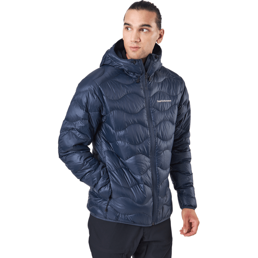M Helium Down Hood Jacket Blue Shadow