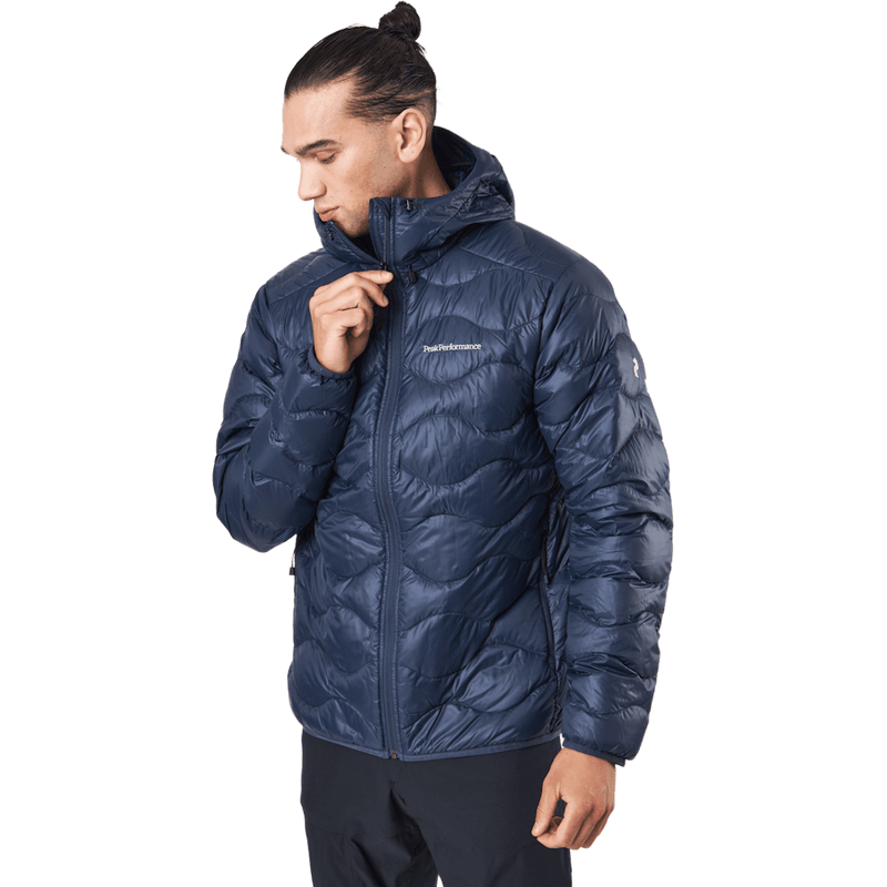 M Helium Down Hood Jacket Blue Shadow