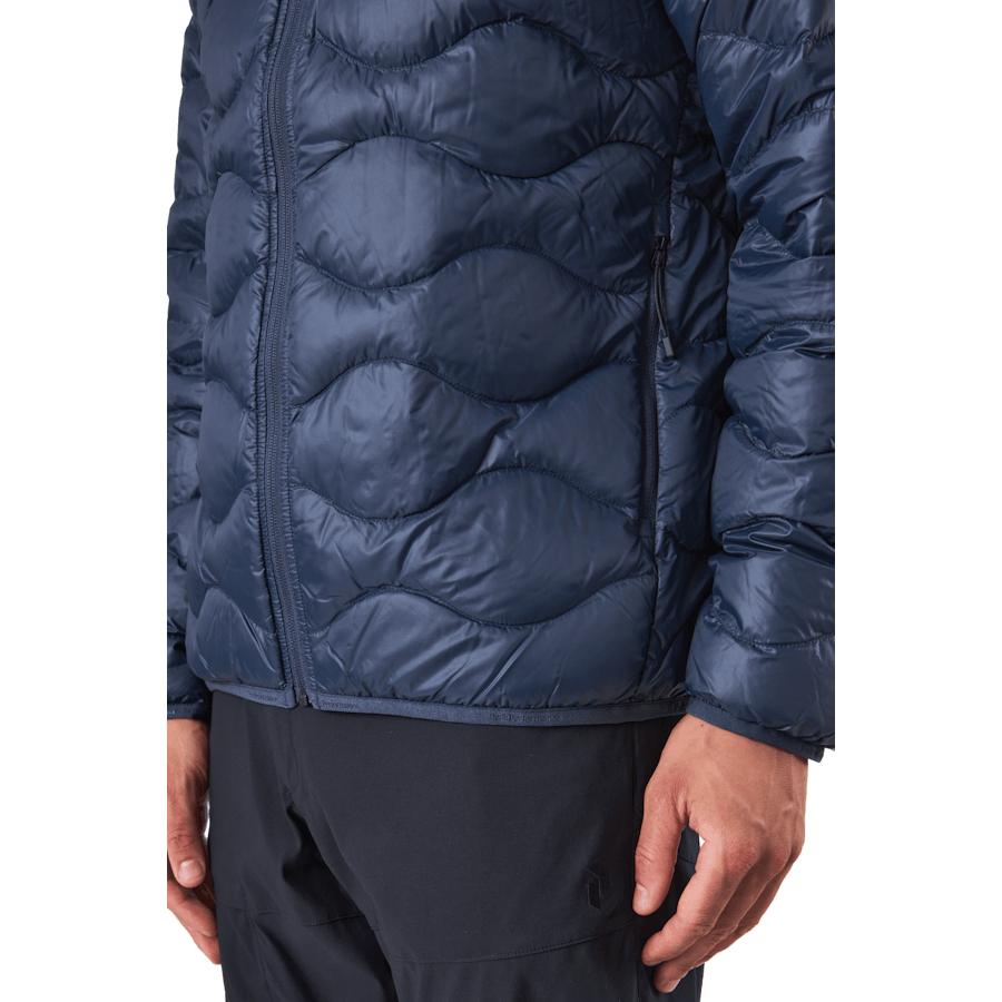 M Helium Down Hood Jacket Blue Shadow
