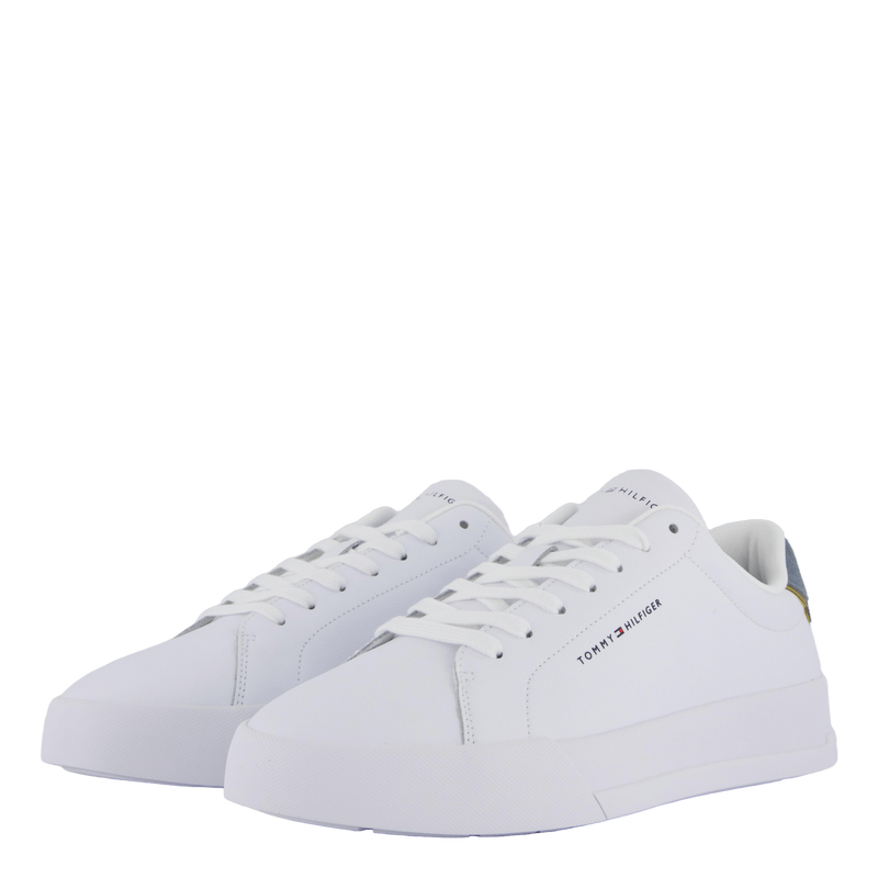 Contrast Heel Court Trainers