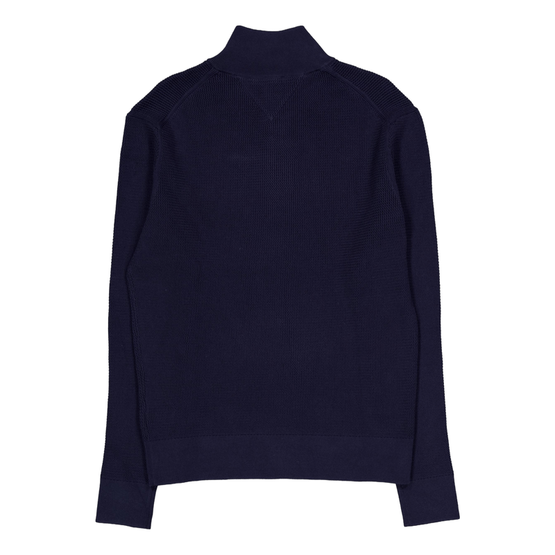 Racking Structure Zip Mock Blue