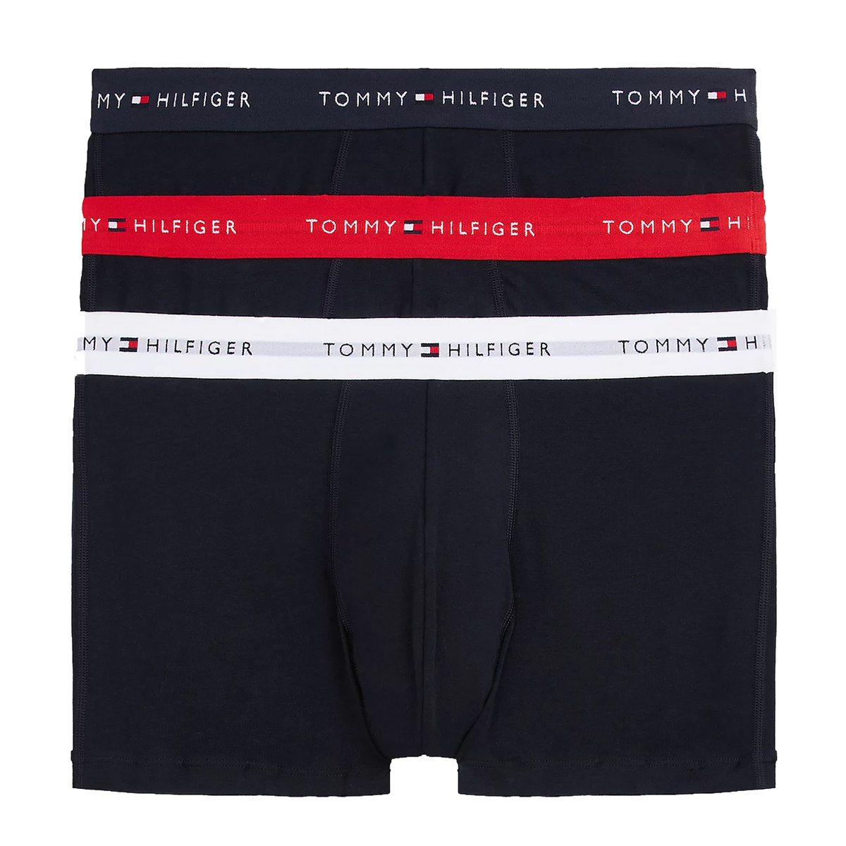 3-Pack Colour-Blocked Logo Trunks