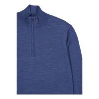 Kiyan Merino Quarter Zip Key Largo Melange