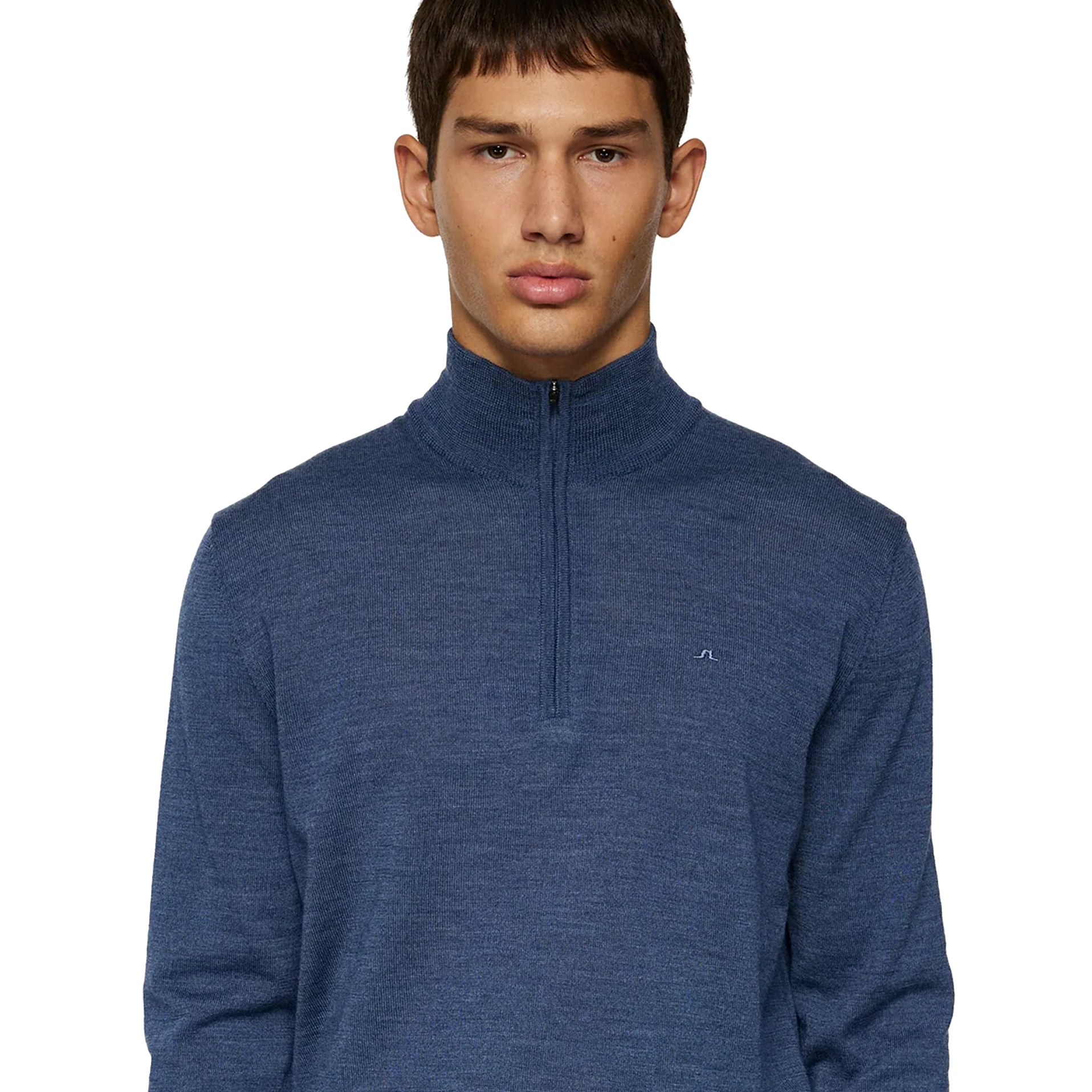 Kiyan Merino Quarter Zip Key Largo Melange