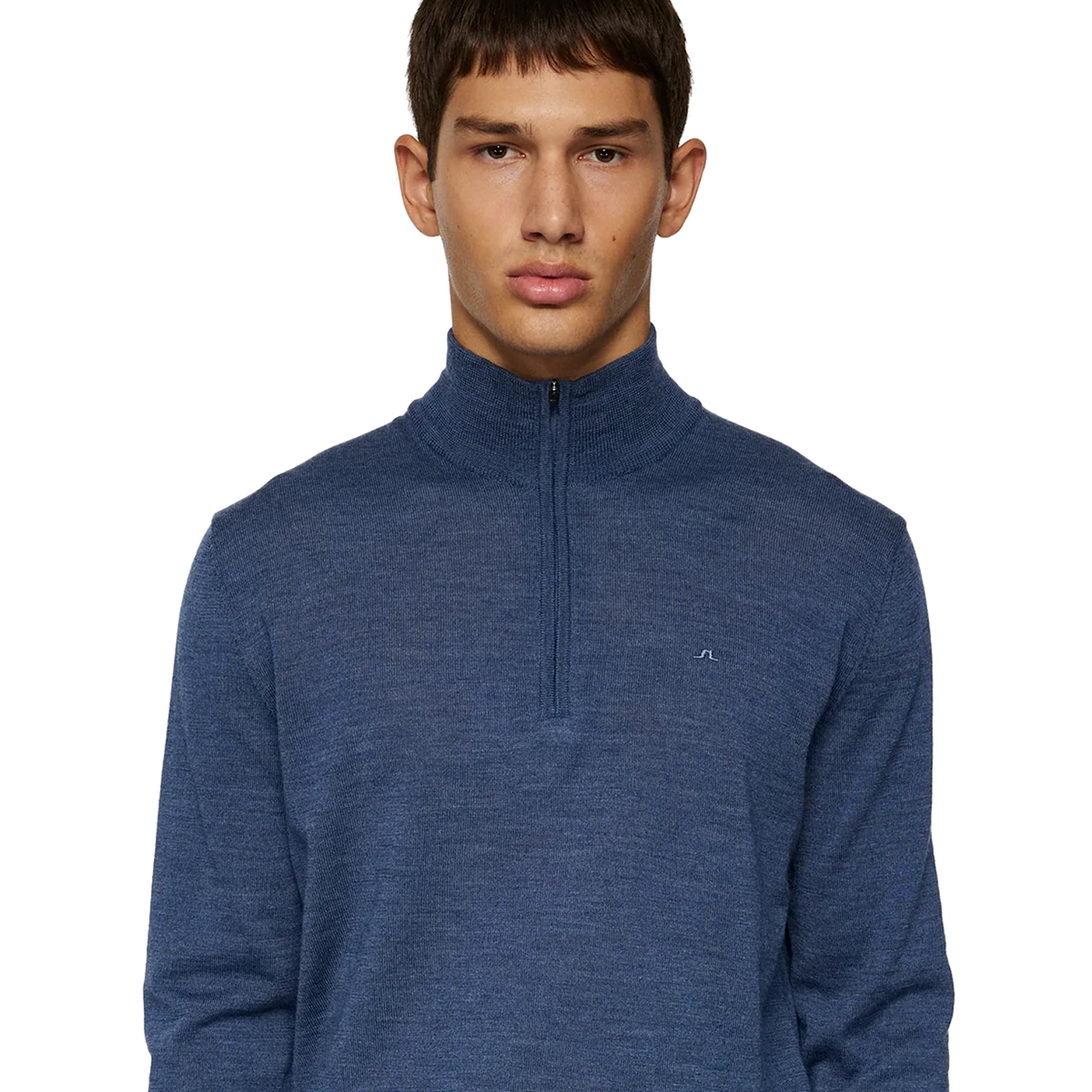 Kiyan Merino Quarter Zip Key Largo Melange