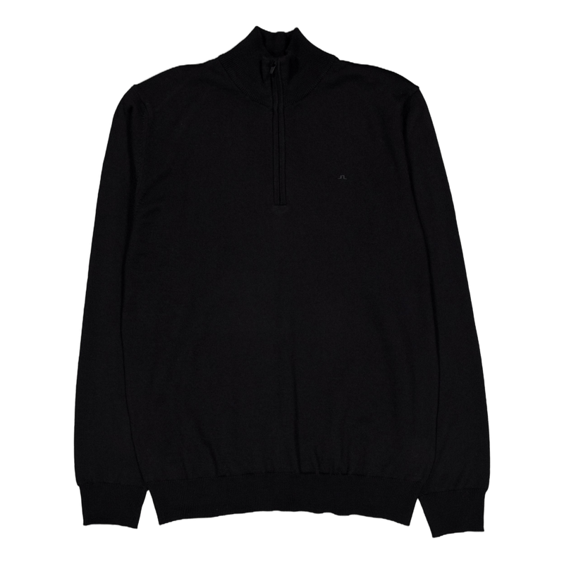 Kiyan Merino Quarter Zip Black