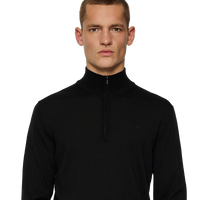 Kiyan Merino Quarter Zip Black