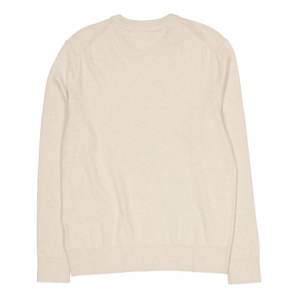 Pima Org Ctn Cashmere Crew Nec Heathered Oatmilk