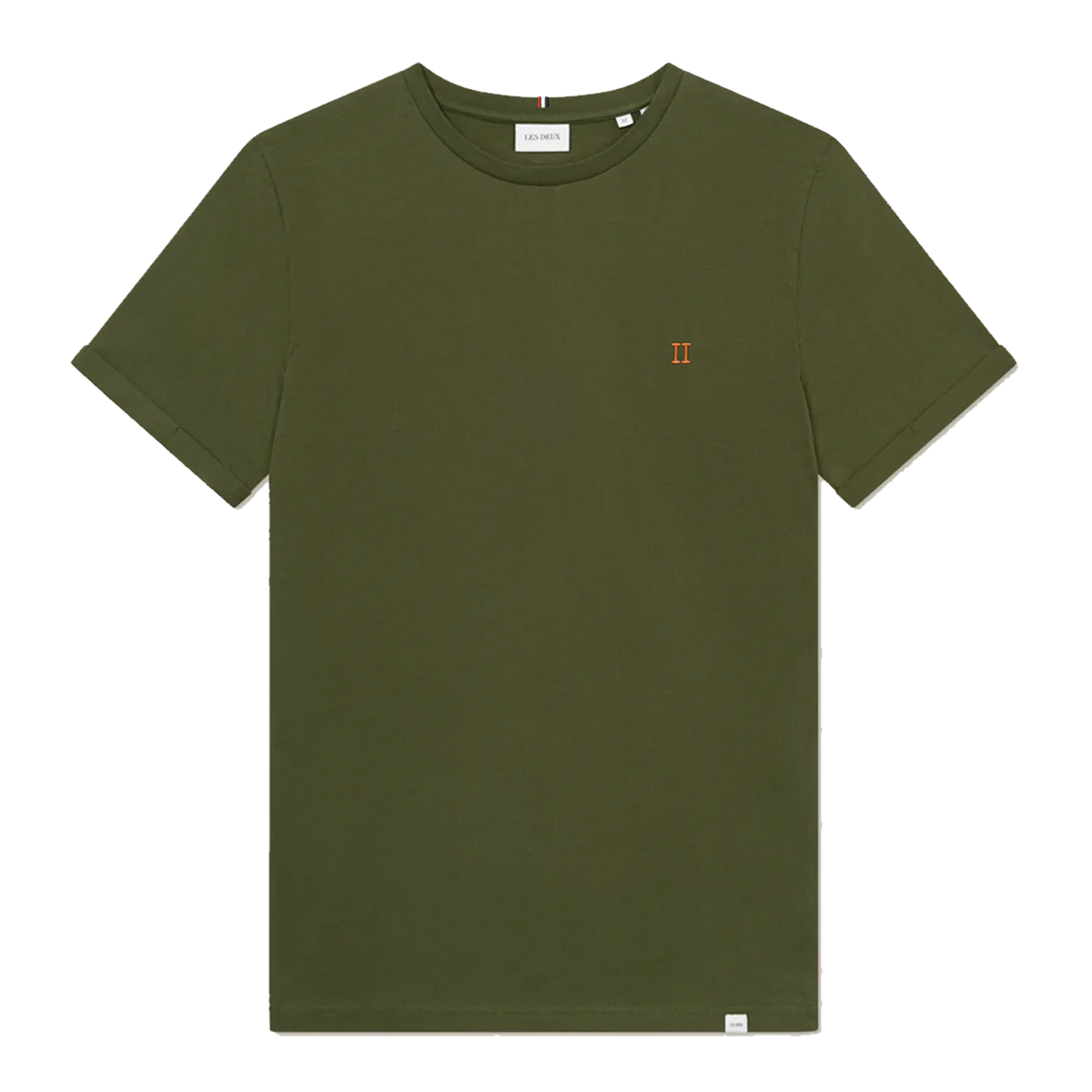 Nørregaard T-shirt - Seasonal Chive Green/orange