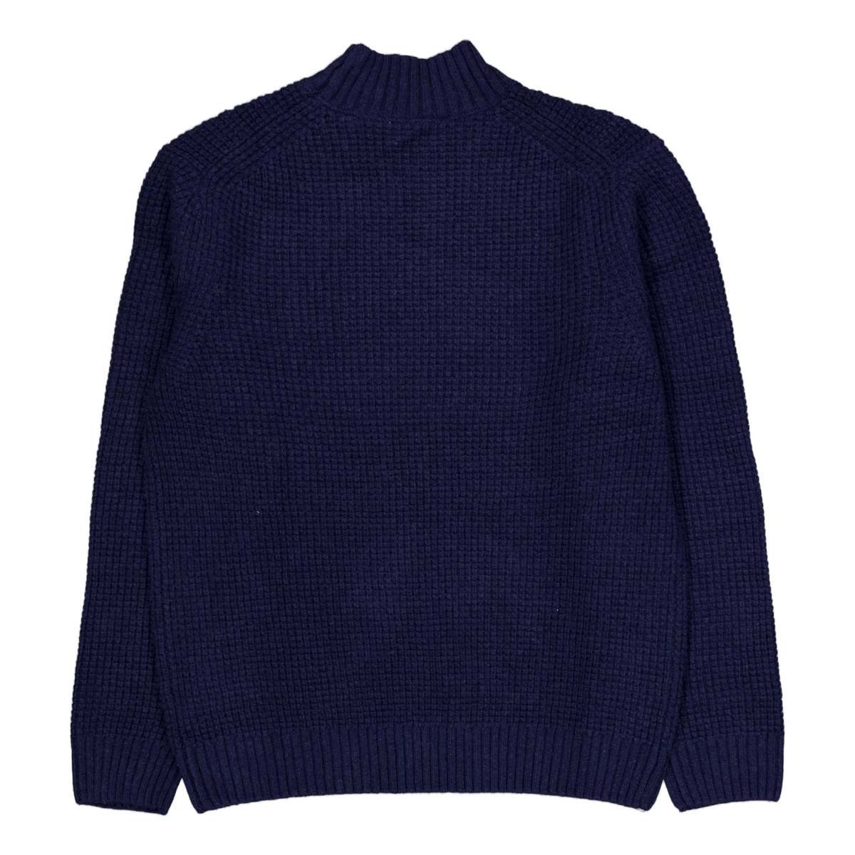 Grady Waffle Mockneck Knit Dark Navy