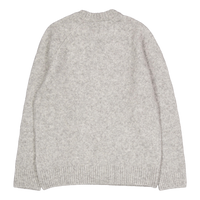 Gilbert Roundneck Knit Light Grey Melange