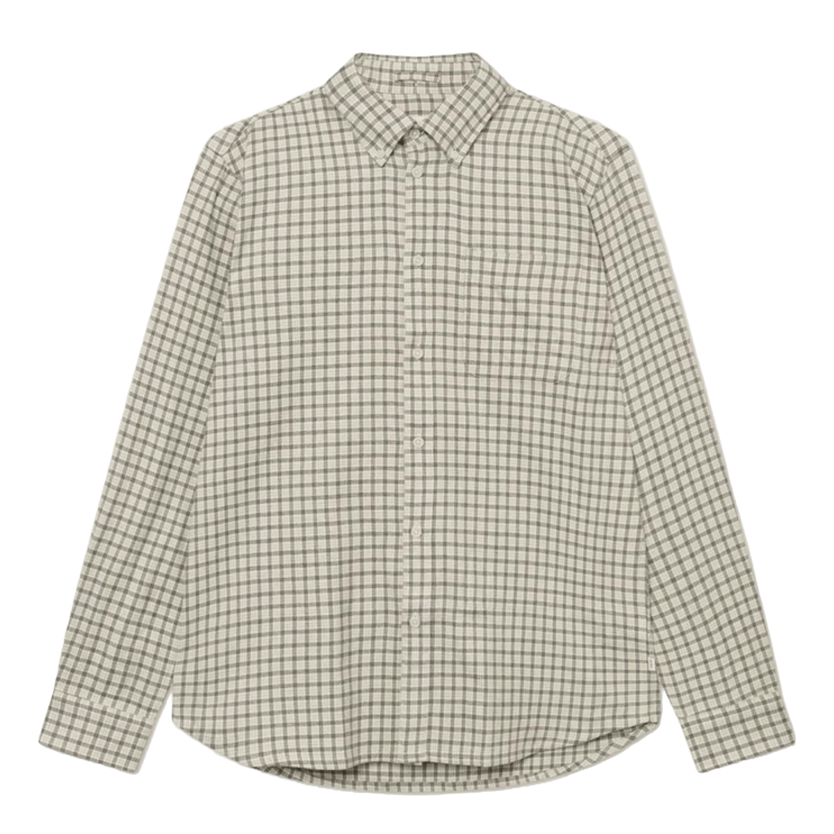 Kent Check Shirt 2.0 Ivory/light Grey Melange