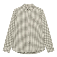 Kent Check Shirt 2.0 Ivory/light Grey Melange