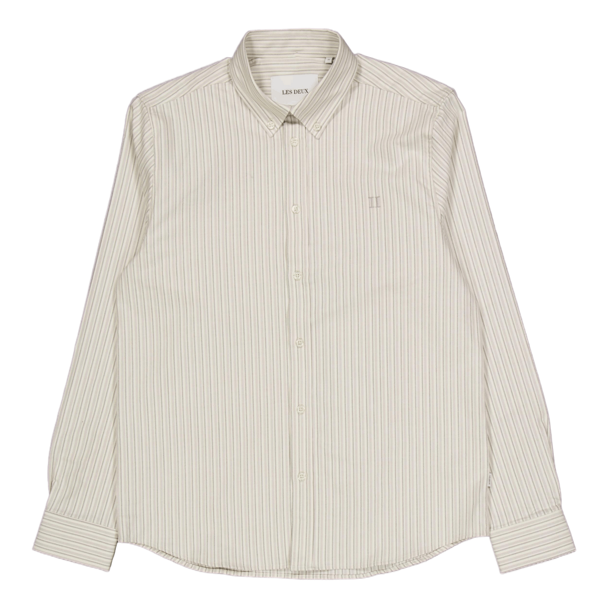 Konrad Stripe Oxford Shirt Light Ivory/light Desert Sand