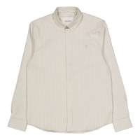 Konrad Stripe Oxford Shirt Light Ivory/light Desert Sand