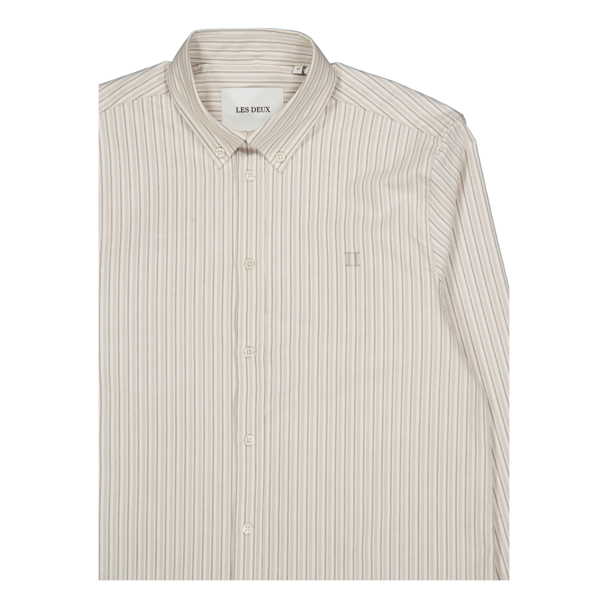 Konrad Stripe Oxford Shirt Light Ivory/light Desert Sand