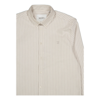 Konrad Stripe Oxford Shirt Light Ivory/light Desert Sand