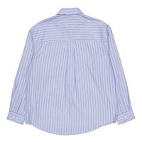 Kolton Herringbone Poplin Shir White/bel Air Blue