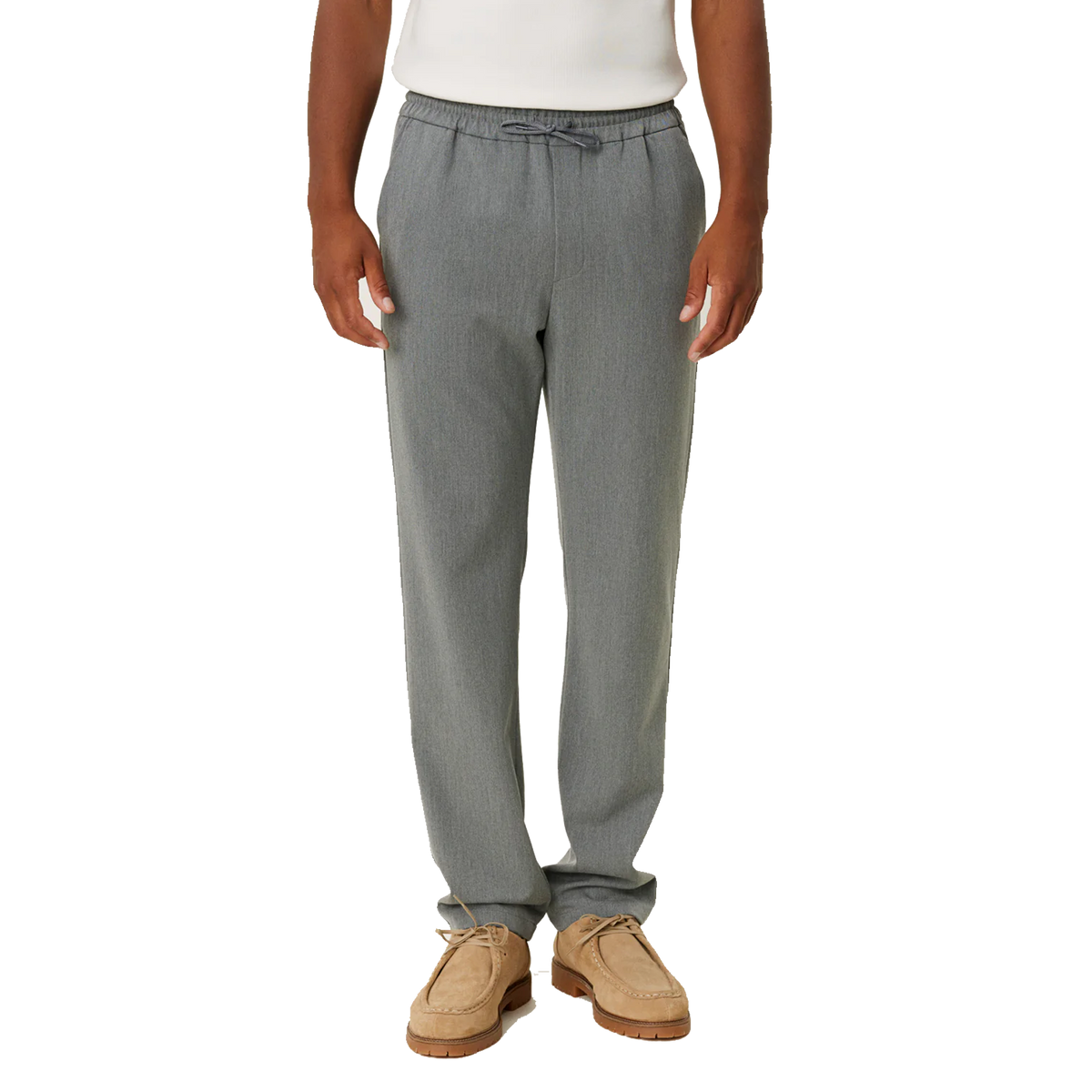 Patrick Drawstring Pants Grey Melange