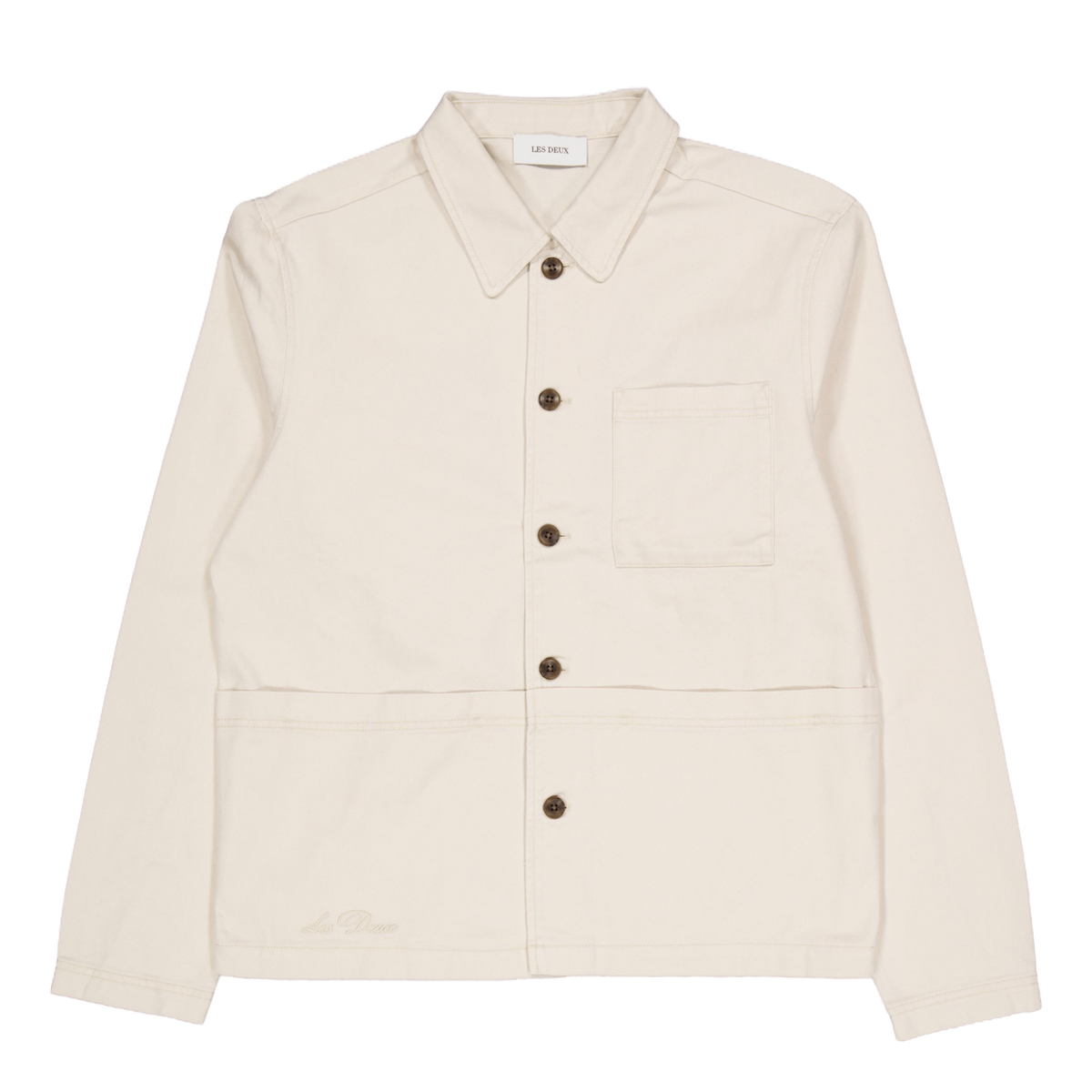 Journey Embroidery Overshirt Ivory