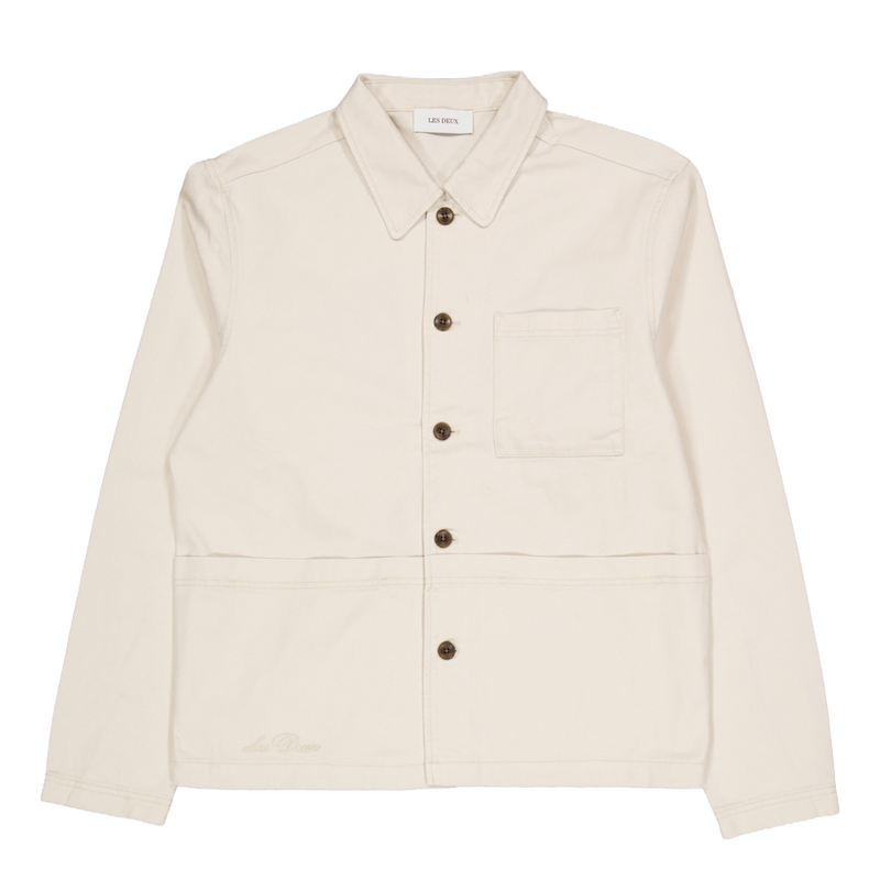 Journey Embroidery Overshirt Ivory
