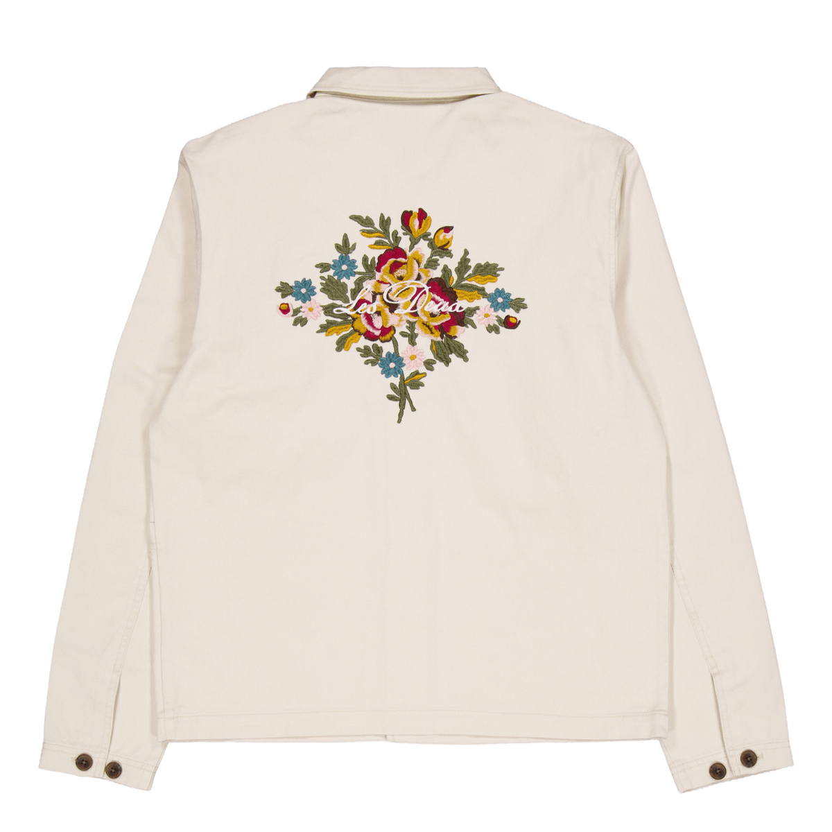 Journey Embroidery Overshirt Ivory