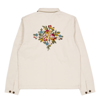 Journey Embroidery Overshirt Ivory