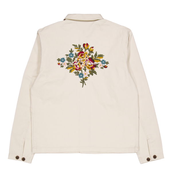 Journey Embroidery Overshirt Ivory