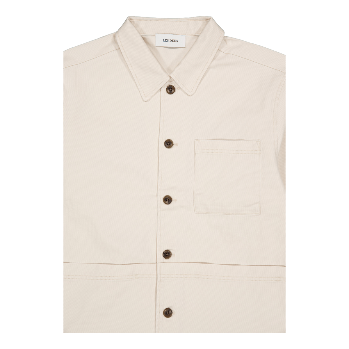 Journey Embroidery Overshirt Ivory